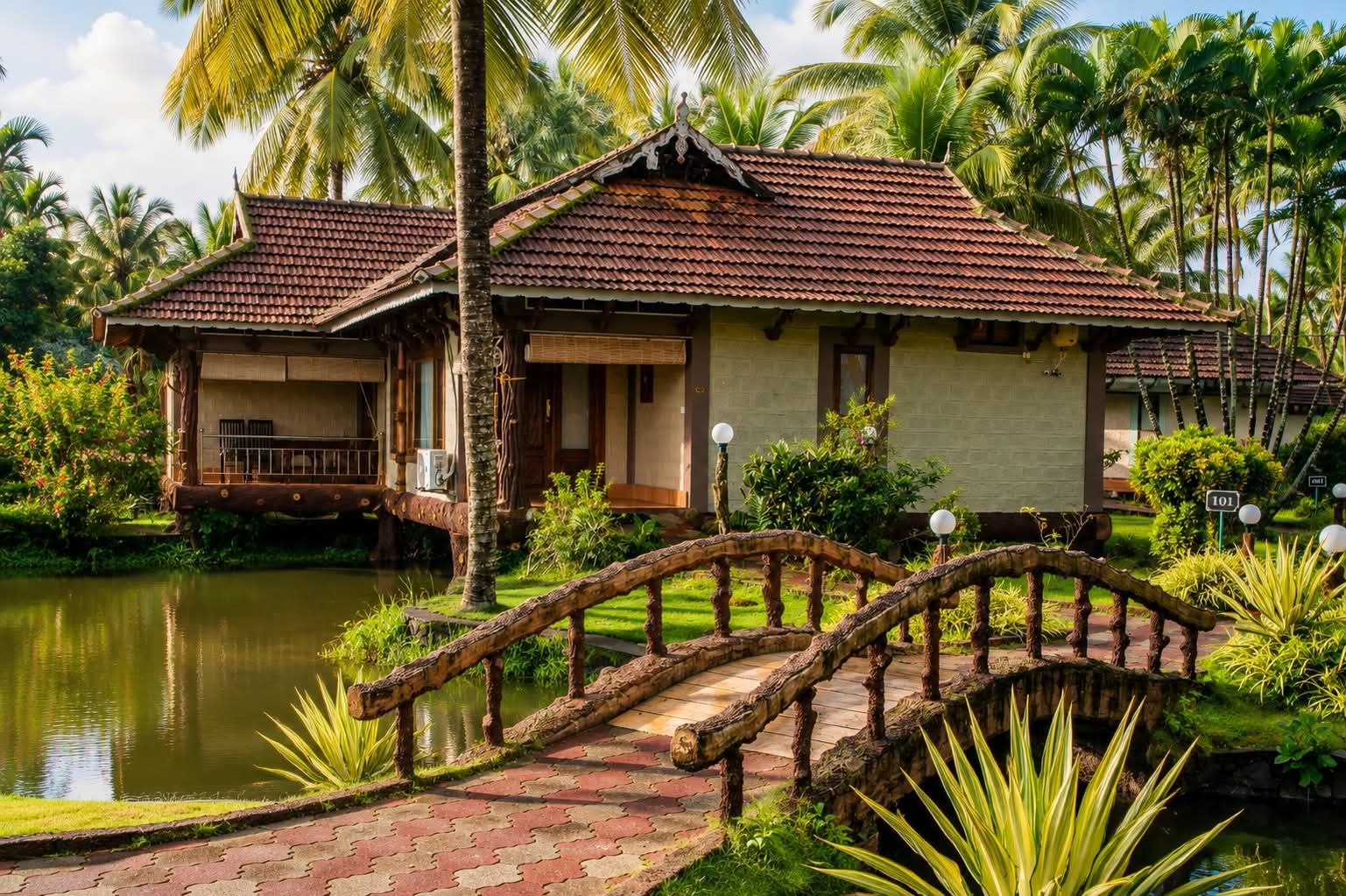 Premium Lake side Kerala Cottage